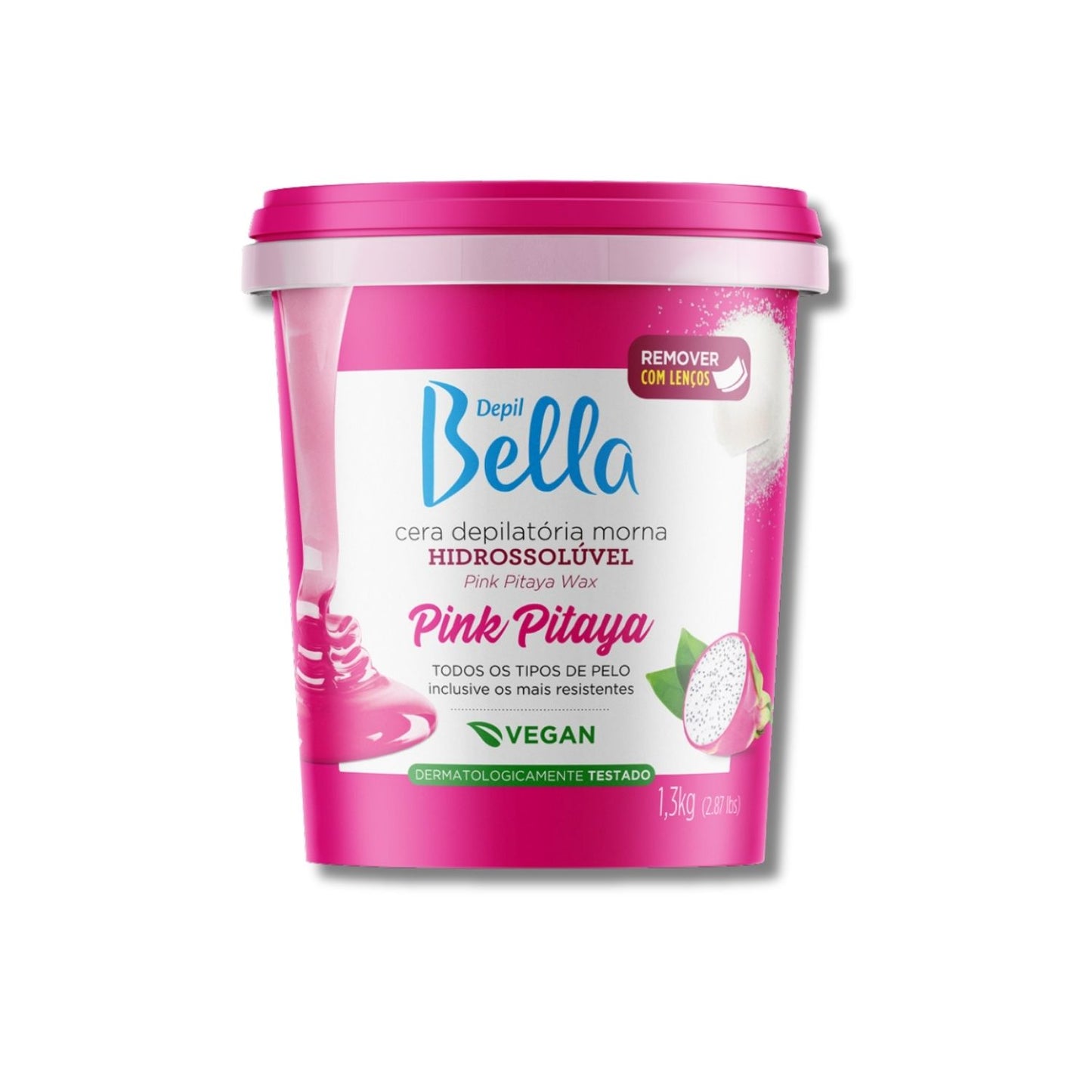 Cera Depilatória Depil Bella Morna Hidrossolúvel Pink Pitaya 1300 g