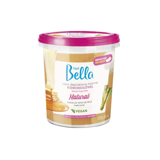 Cera Depilatória Depil Bella Morna Hidrossolúvel Natural 600 g