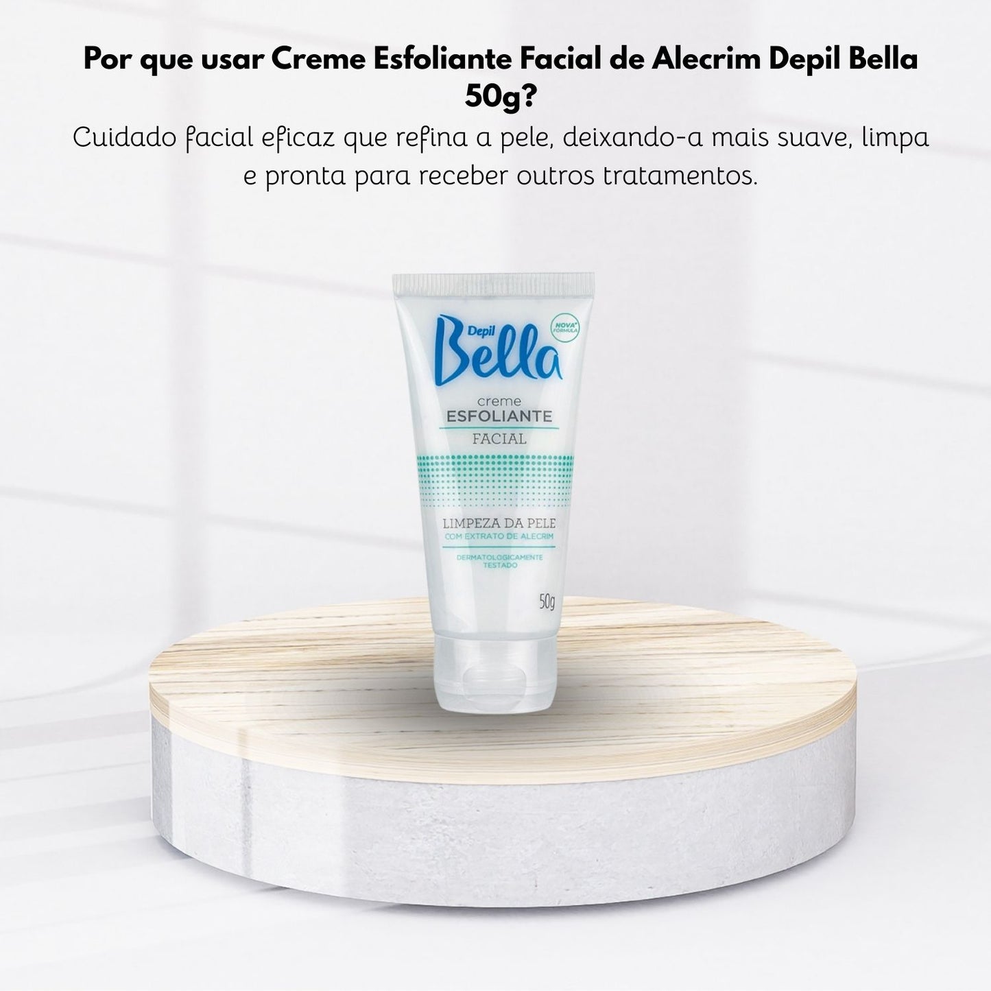 Depil Bella Creme Esfoliante Facial Extrato De Alecrim 50 g