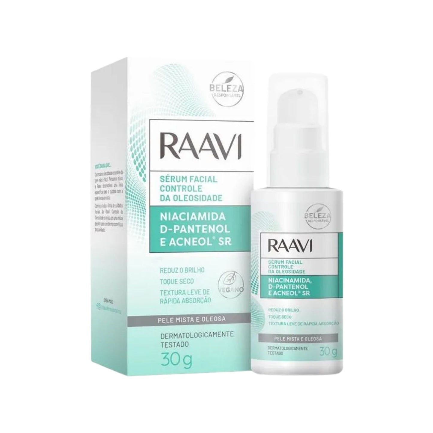 Raavi Sérum Facial Controle de Oleosidade Niaciamida 30 g