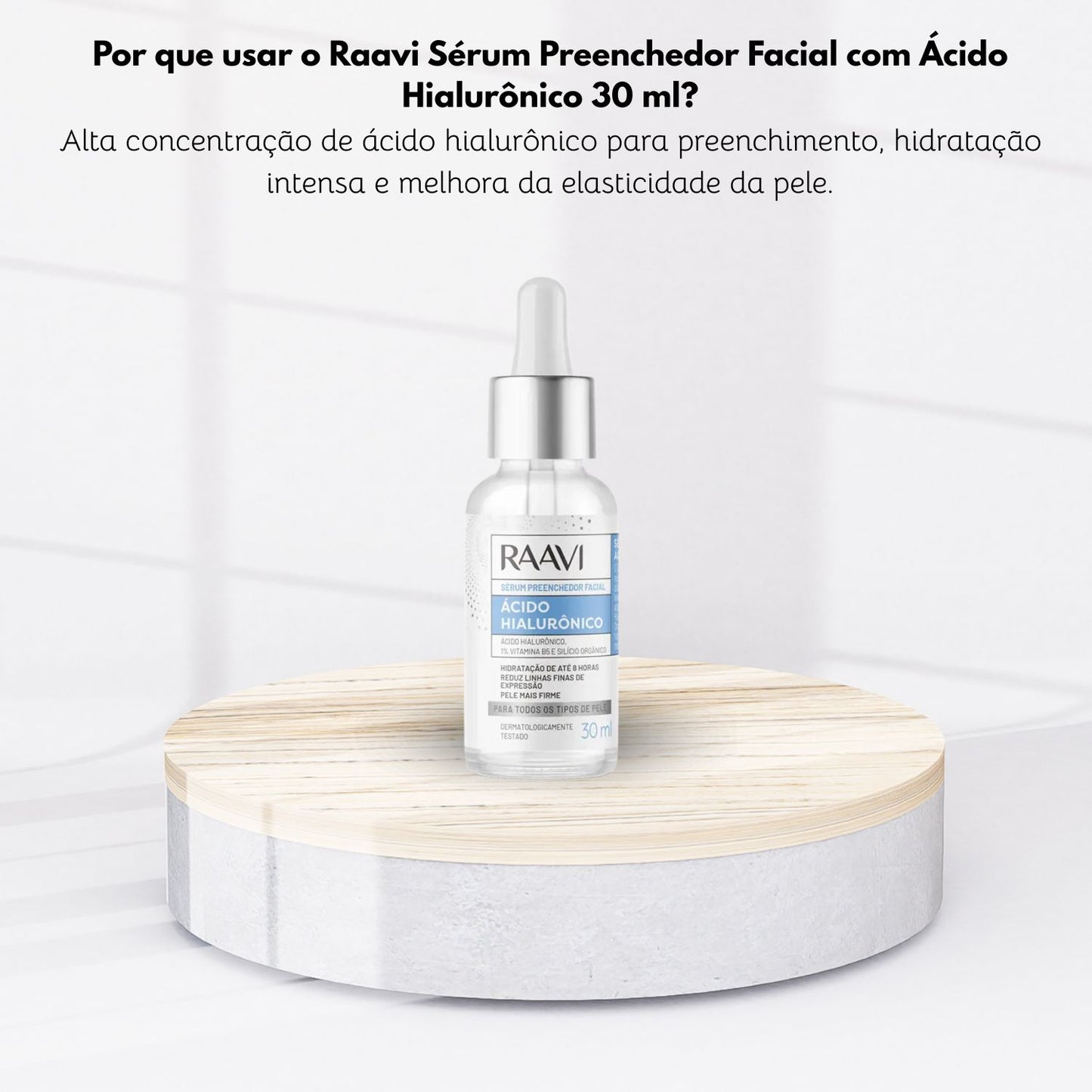 Raavi Sérum Preenchedor Facial com Ácido Hialurônico 30 ml