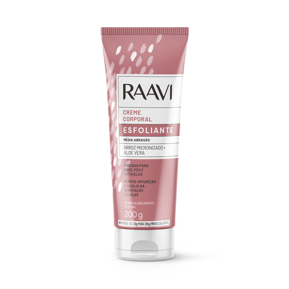 Raavi Creme Corporal Esfoliante Média Abrasão 200 g