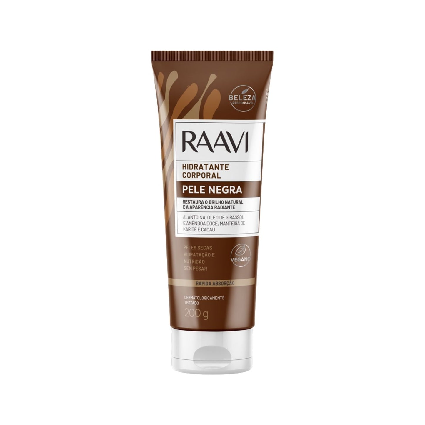 Raavi Hidratante Corporal Pele Negra 200 g