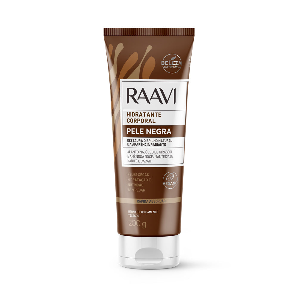 Raavi Hidratante Corporal Pele Negra 200 g