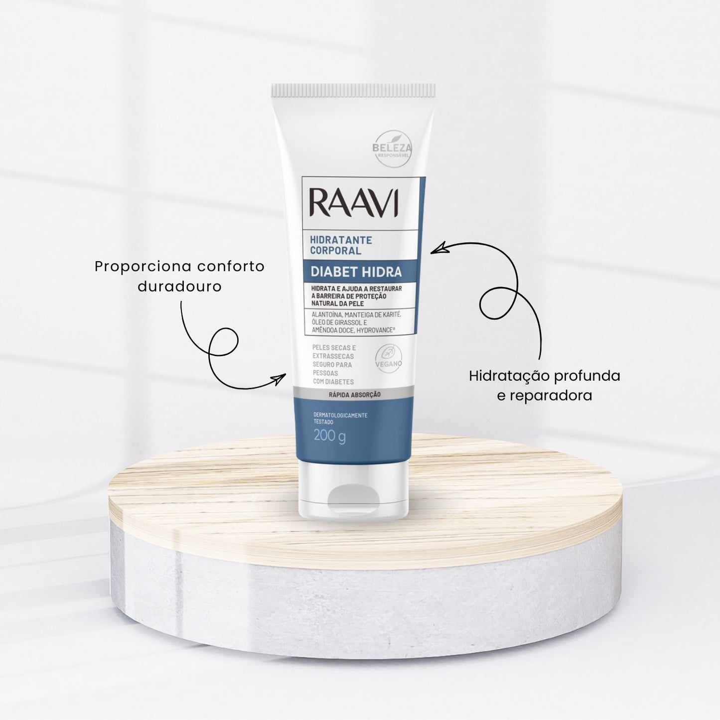 Raavi Hidratante Corporal Diabet Hidra 200 g