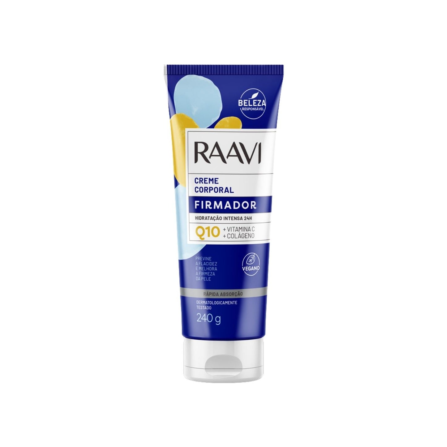 Raavi Creme Corporal Firmador Q10 Hidratação Intensa 240 g