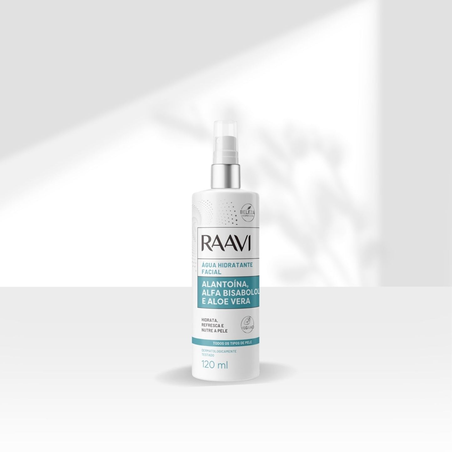 Raavi Água Hidratante Facial Alantoína e Aloe Vera 120 ml