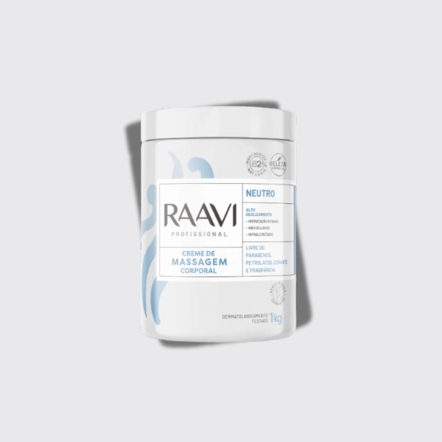 Raavi Creme de Massagem Corporal Neutro 1000 g