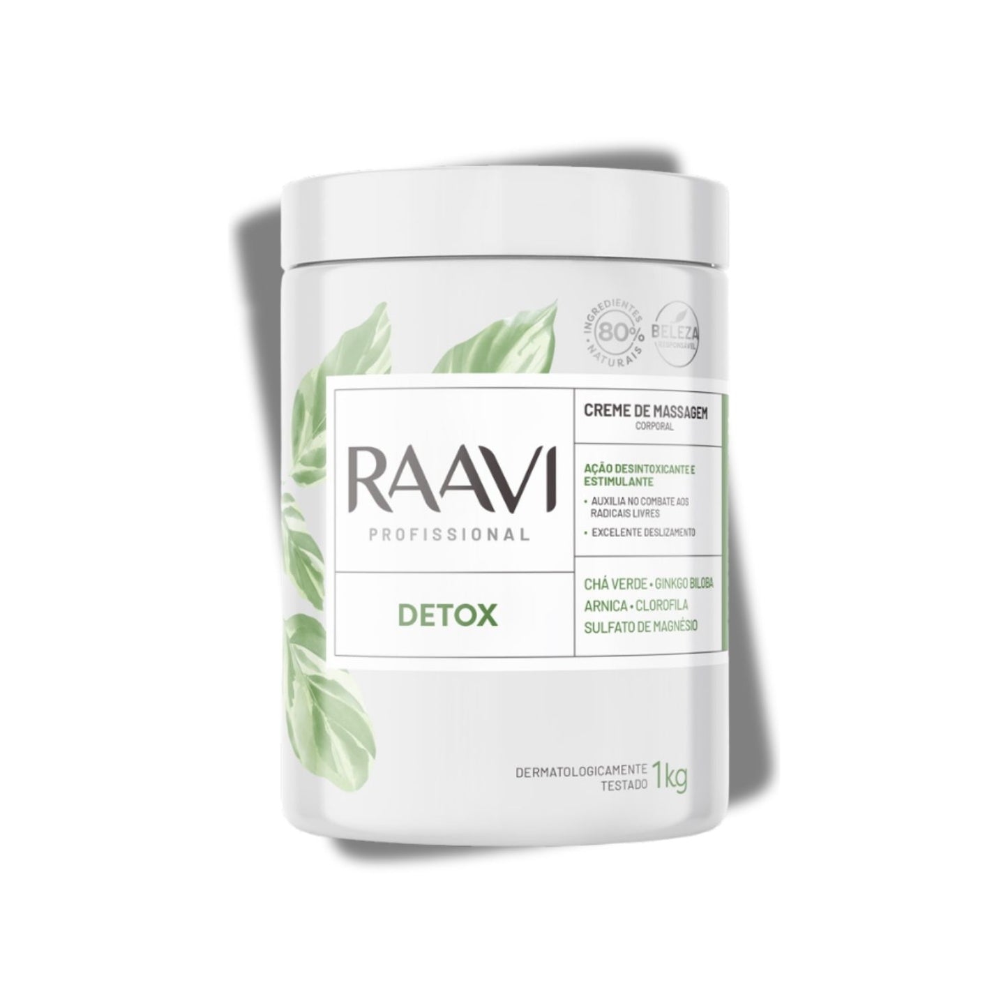 Raavi Creme de Massagem Corporal Detox 1000 g