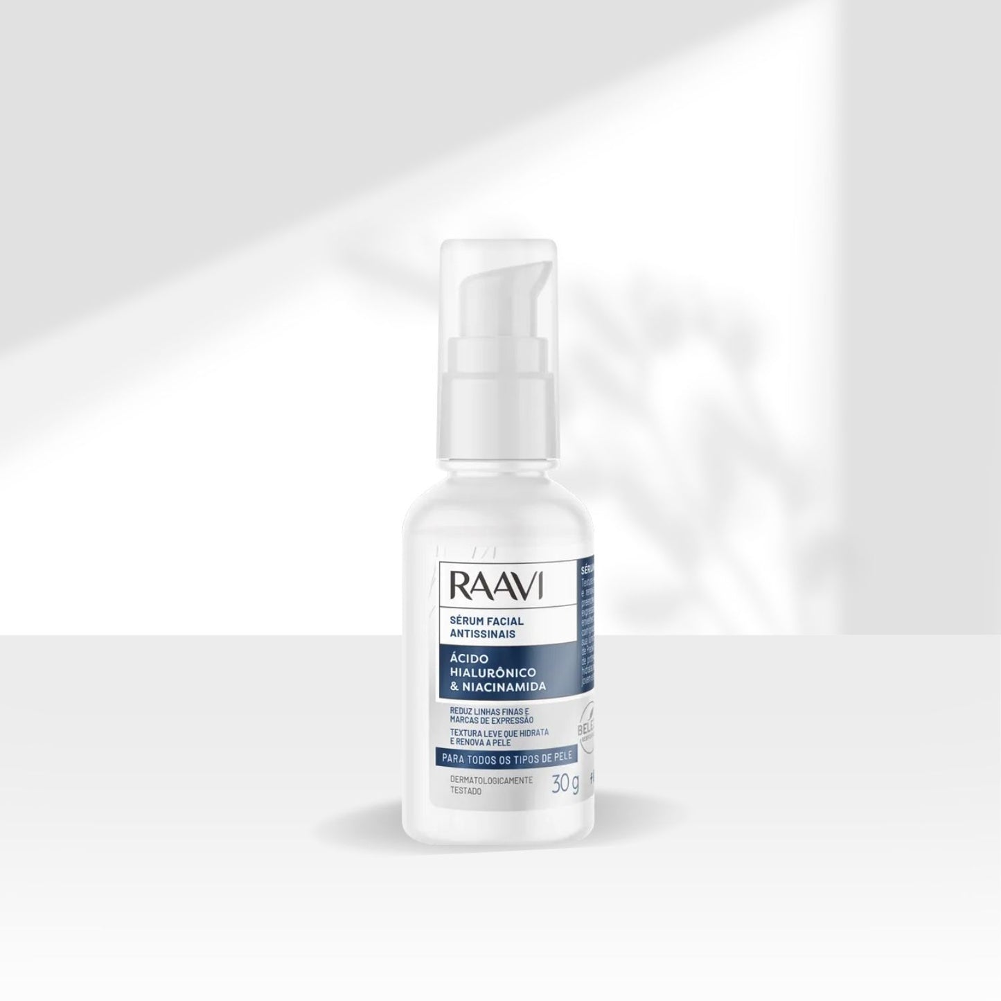 Raavi Sérum Facial Antissinais Ácido Hialurônico e Niacinamida 30 g