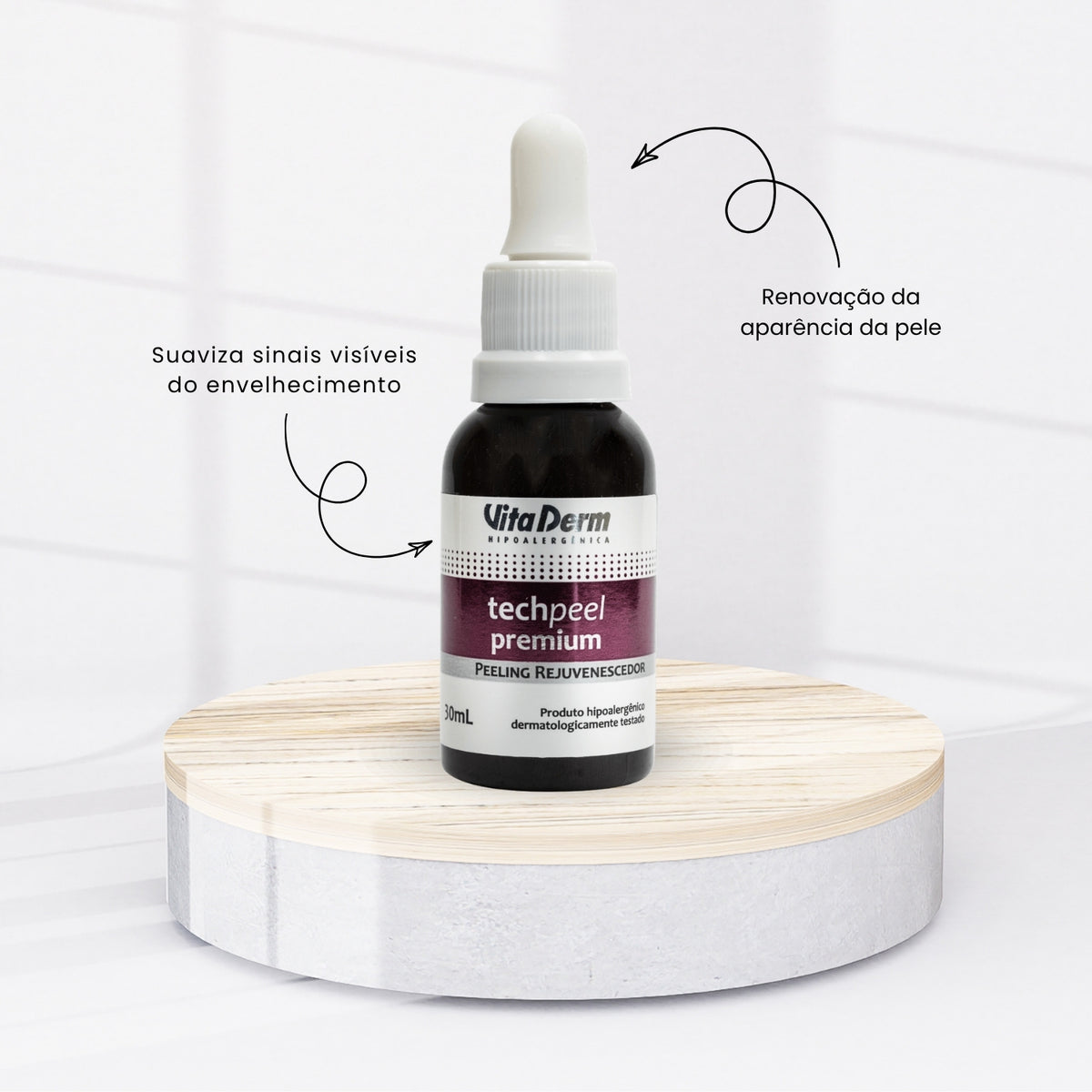 Vita Derm Tech Peel Peeling Rejuvenescedor Sérum Facial 30 ml