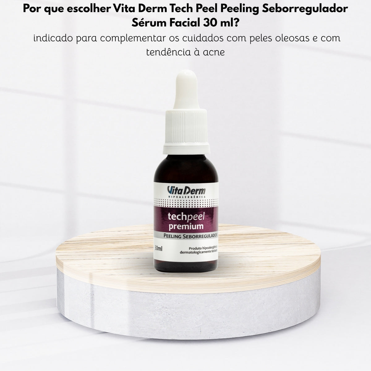 Vita Derm Tech Peel Peeling Seborregulador Sérum Facial 30 ml