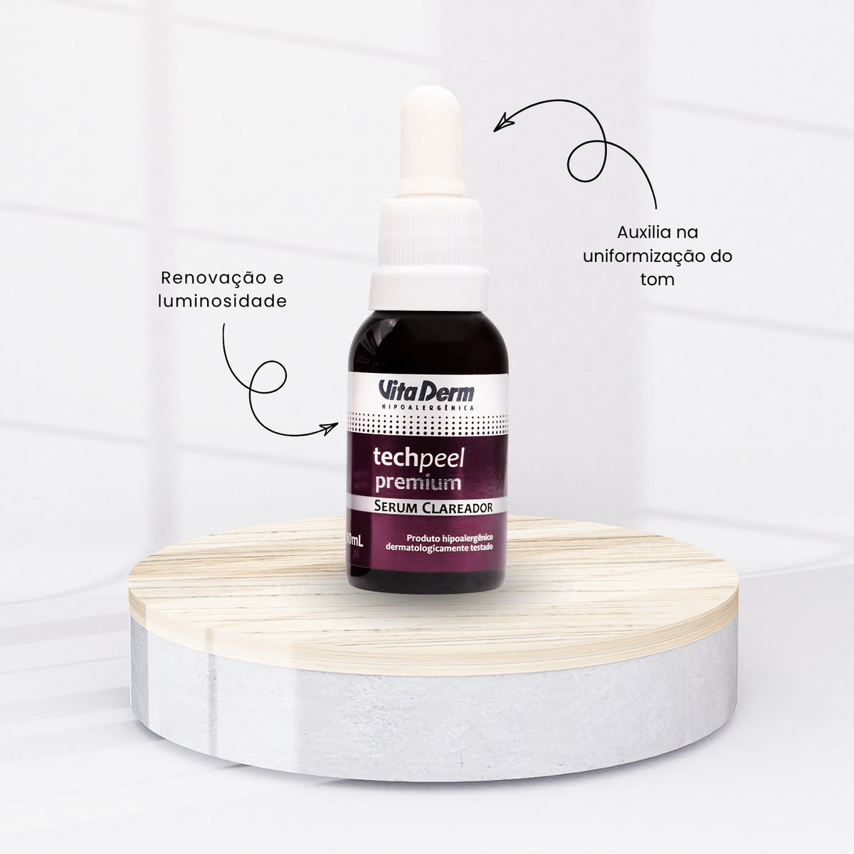 Vita Derm Tech Peel Sérum Clareador de Manchas 30 ml