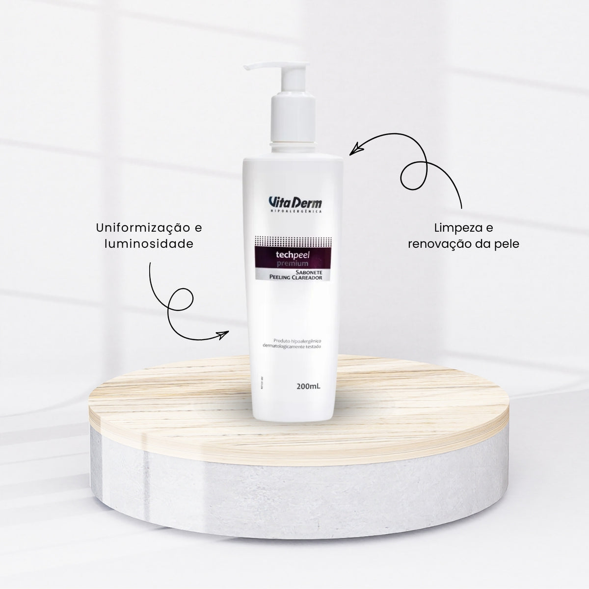 Vita Derm Tech Peel Peeling Sabonete Clareador 200 ml