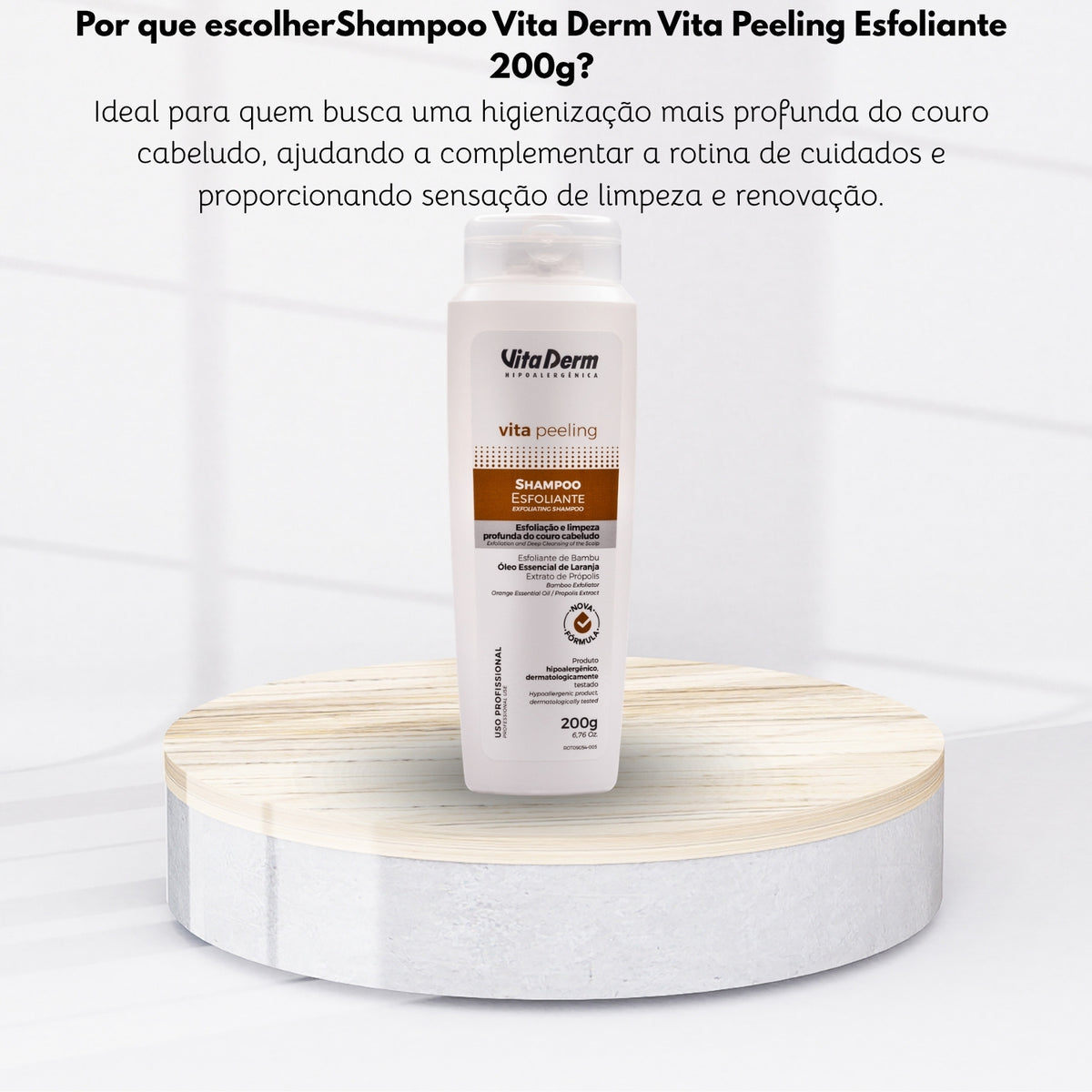 Shampoo Vita Derm Vita Peeling Esfoliante 200 g