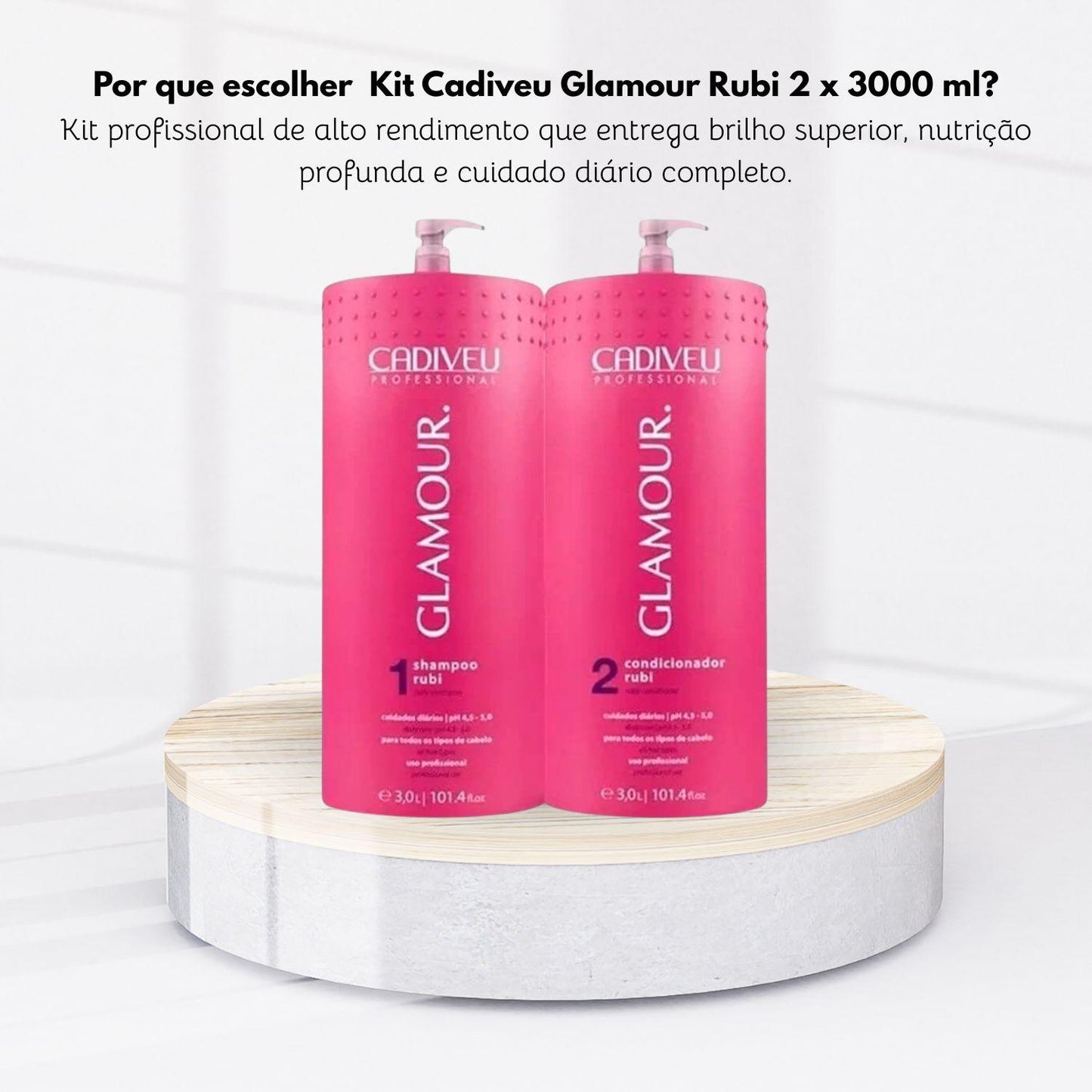 Kit Cadiveu Glamour Rubi 2 x 3000 ml