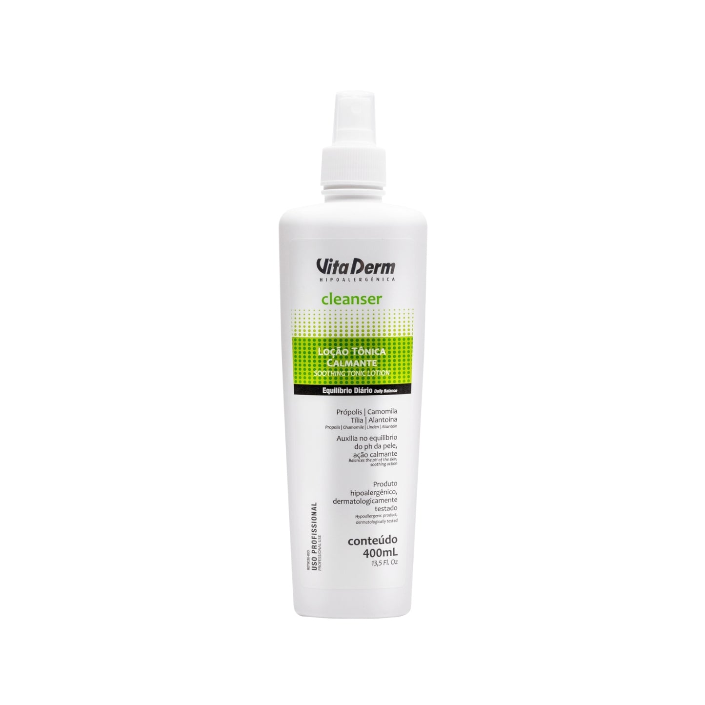 Vita Derm Cleanser Loção Tônica Calmante 400 ml
