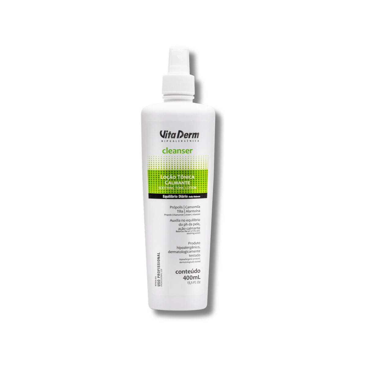 Vita Derm Cleanser Loção Tônica Calmante 400 ml