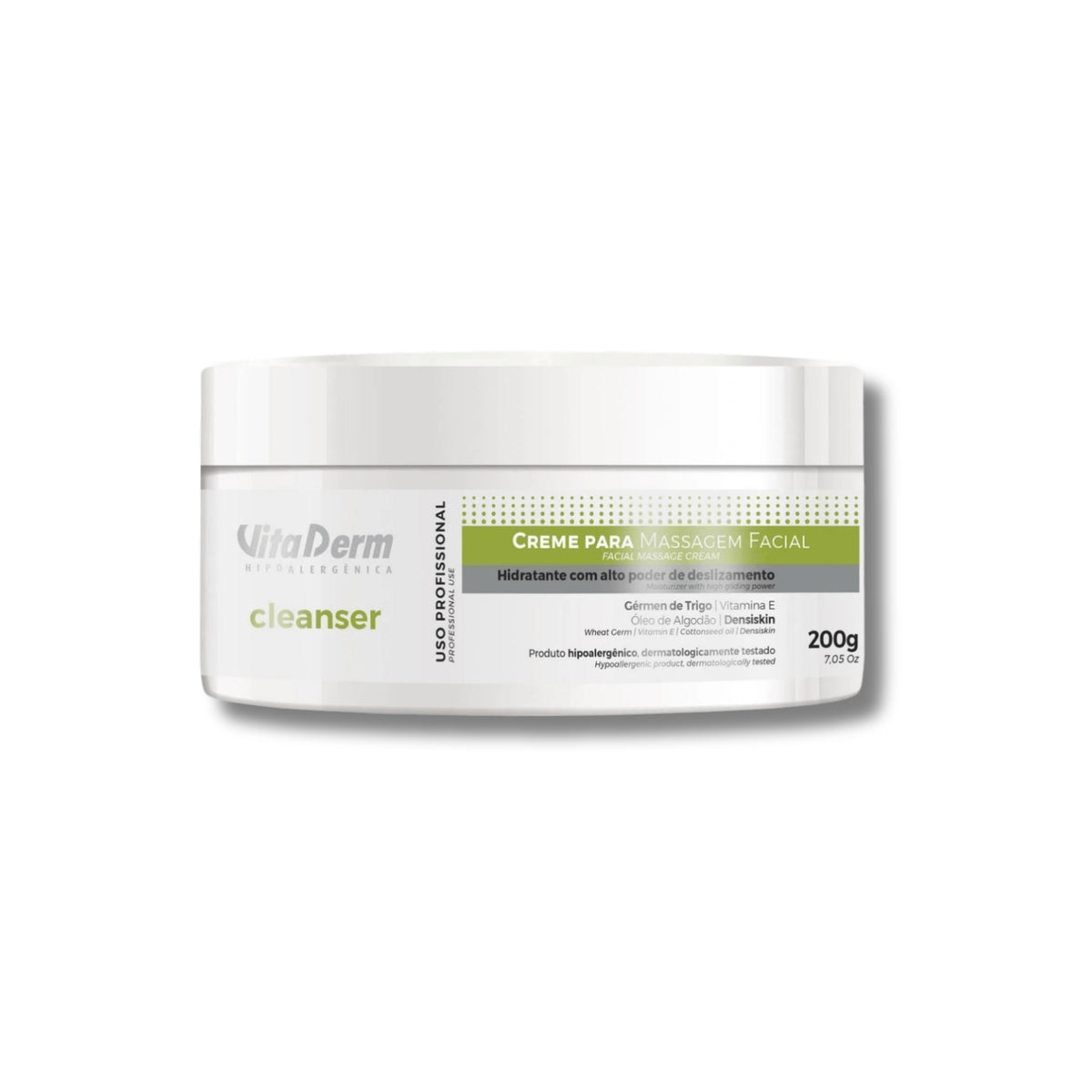 Vita Derm Cleanser Creme para Massagem Facial 200 g