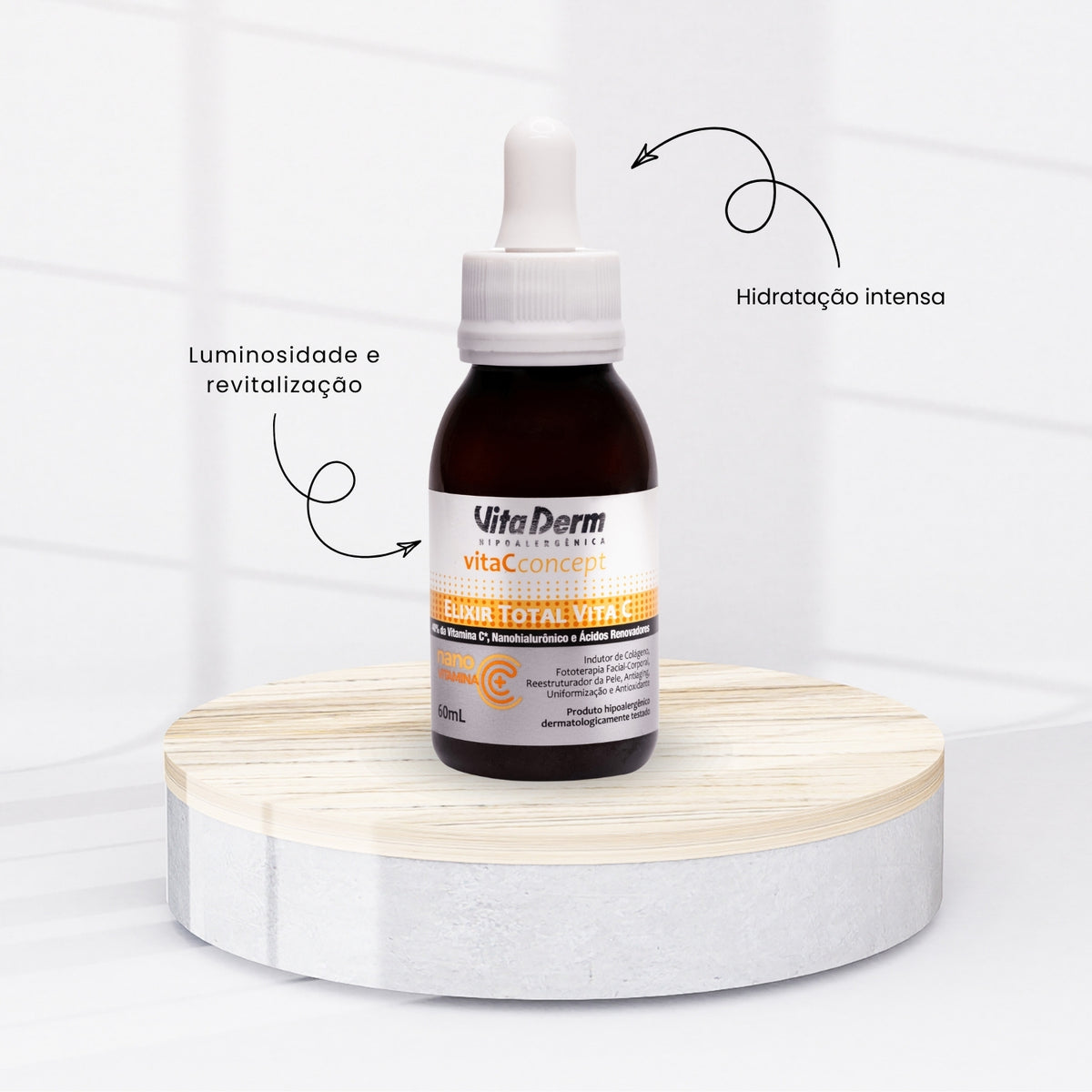 Vita Derm Vita C Concept Elixir Total com Ácido Hialurônico 60 ml
