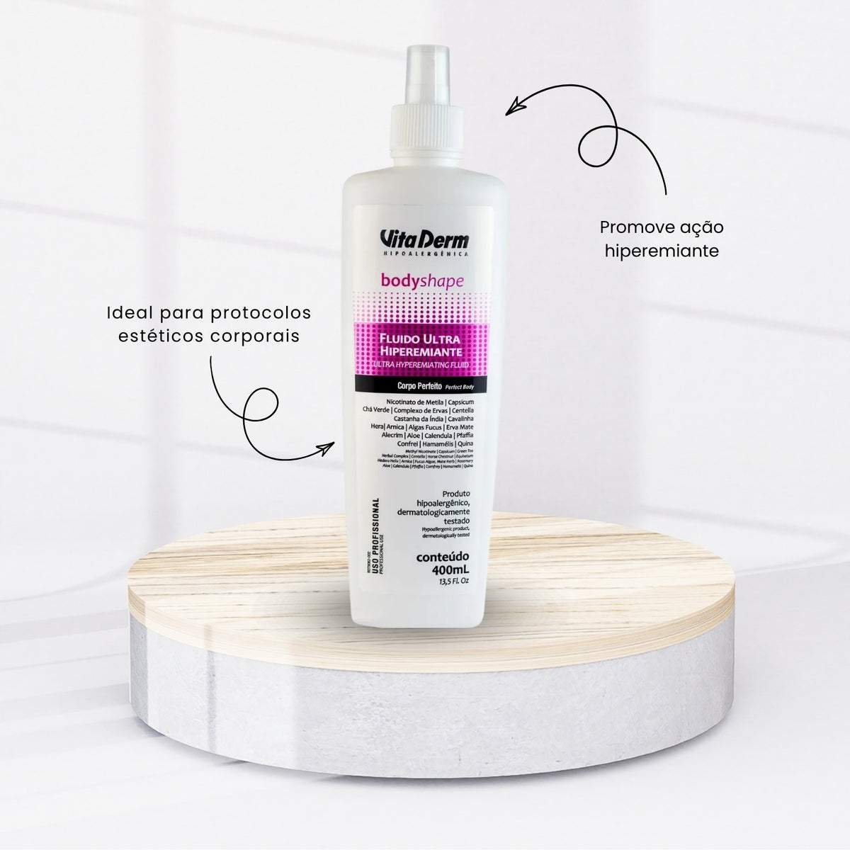 Vita Derm Body Shape Fluído Ultra Hiperimiante 400 ml