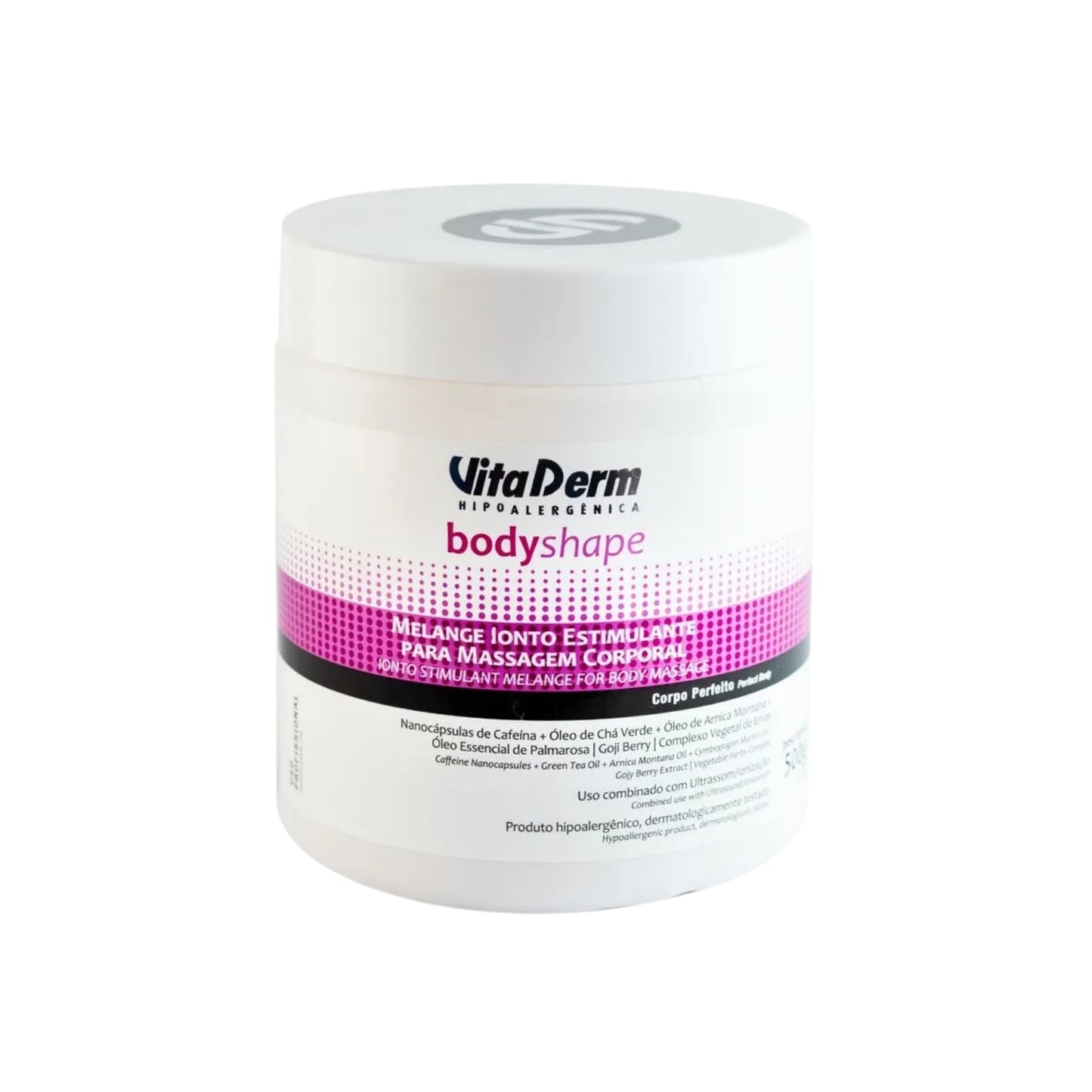 Vita Derm Body Shape Melange Ionto Estimulante para Massagem Corporal 500 g