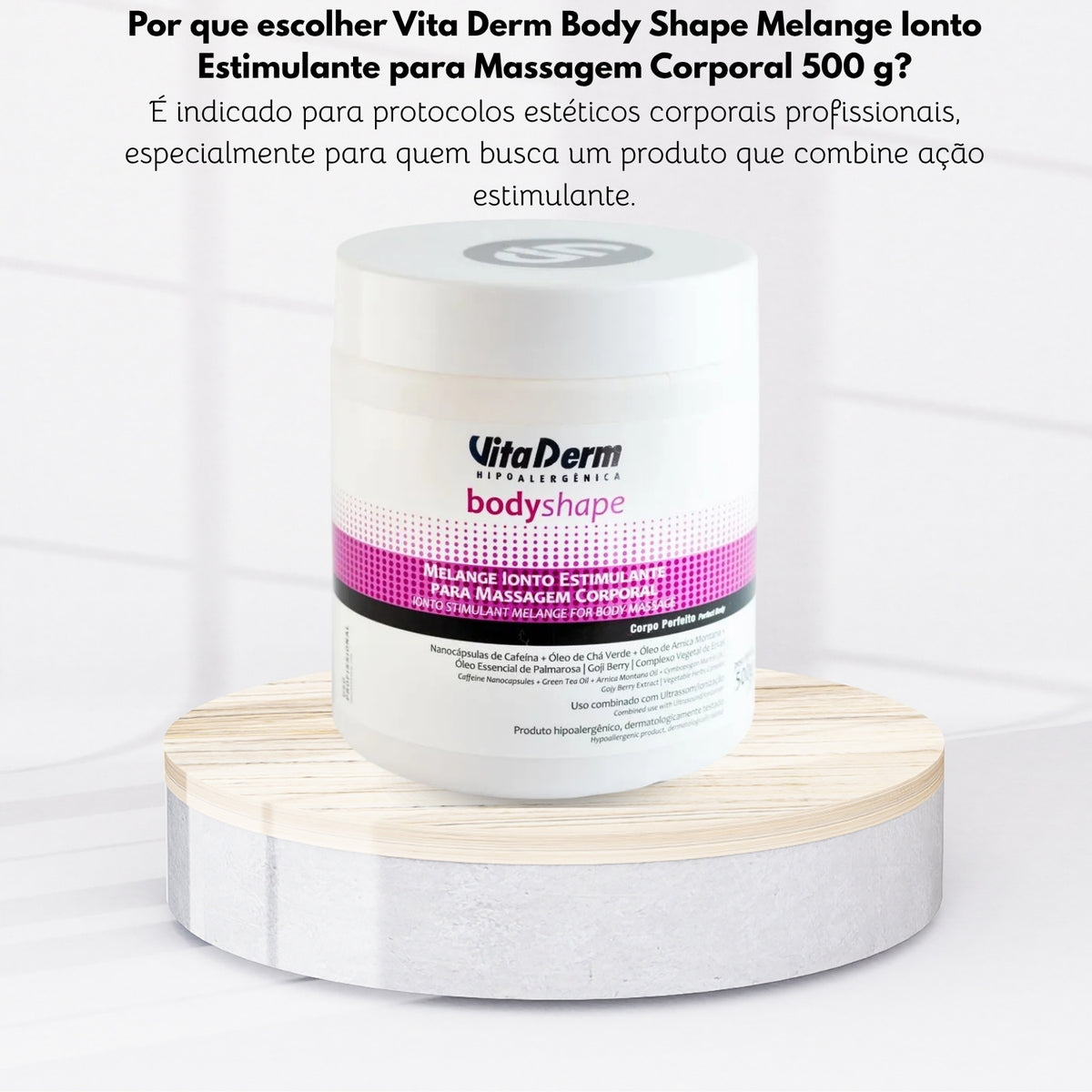 Vita Derm Body Shape Melange Ionto Estimulante para Massagem Corporal 500 g