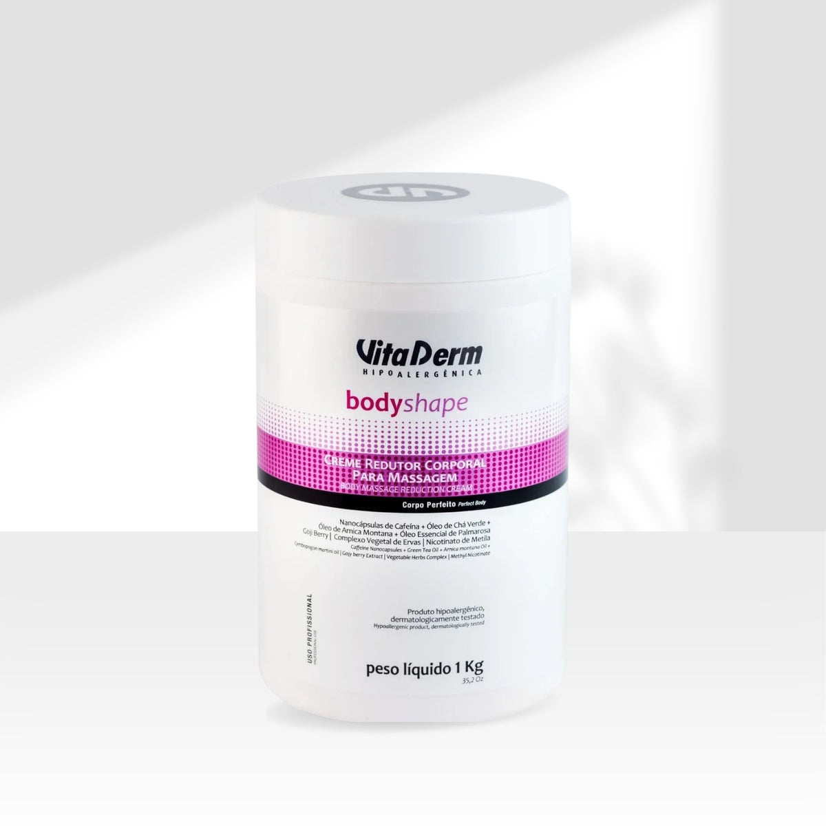 Vita Derm Body Shape Creme Redutor Corporal para Massagem 1 Kg