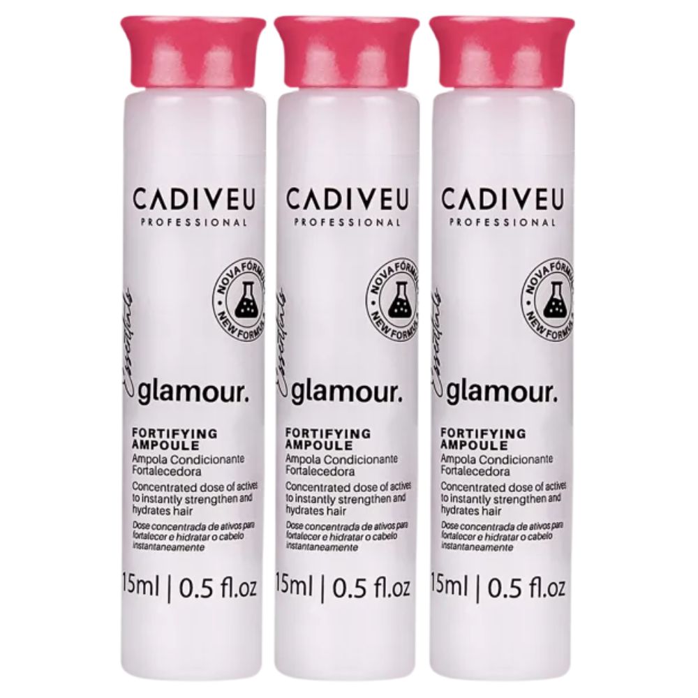 Kit Cadiveu Glamour Essentials Ampola Capilar 3 x 15 ml