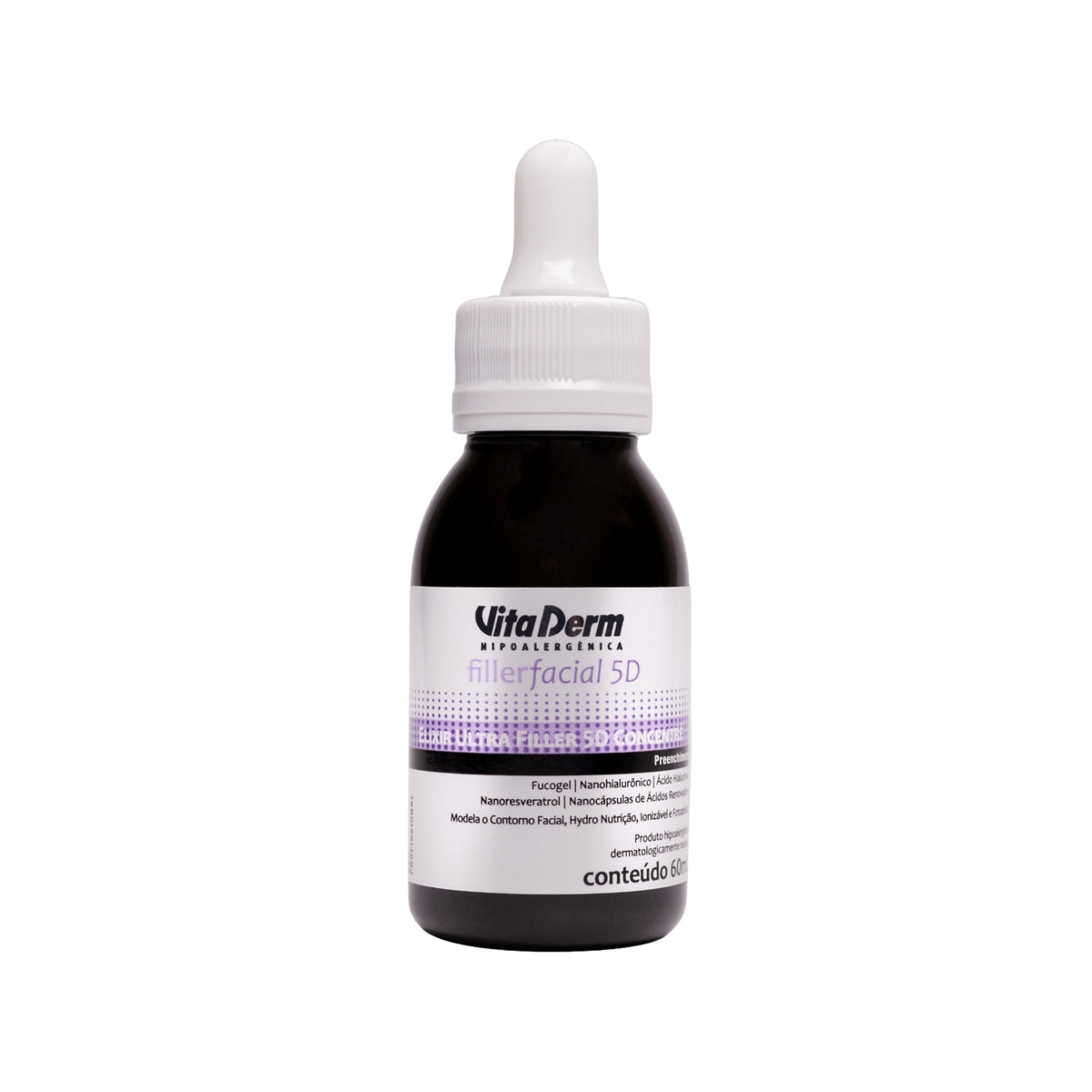 Vita Derm Filler 5D Elixir Ultra Concentré Facial com Ácido Hialurônico 60 ml