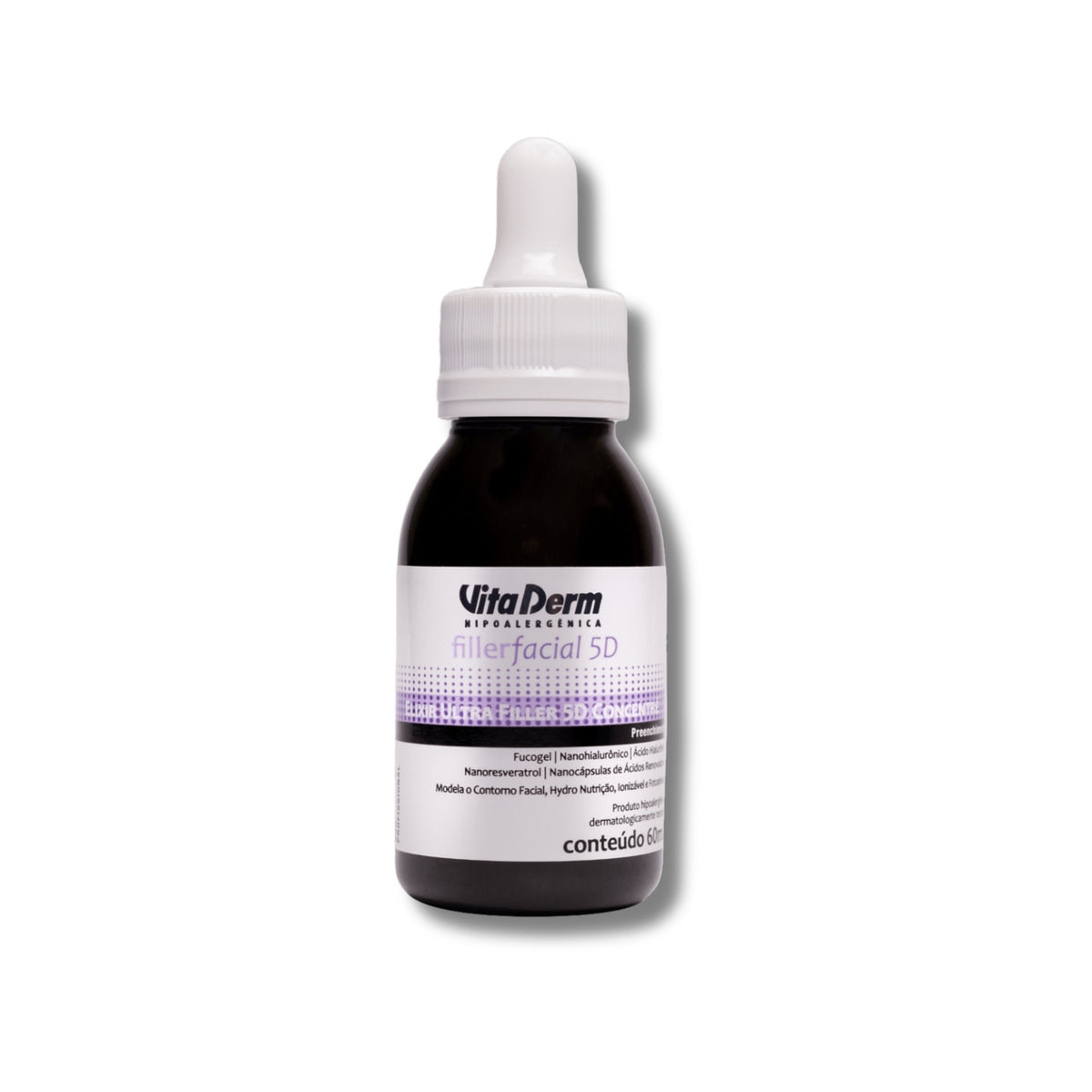 Vita Derm Filler 5D Elixir Ultra Concentré Facial com Ácido Hialurônico 60 ml