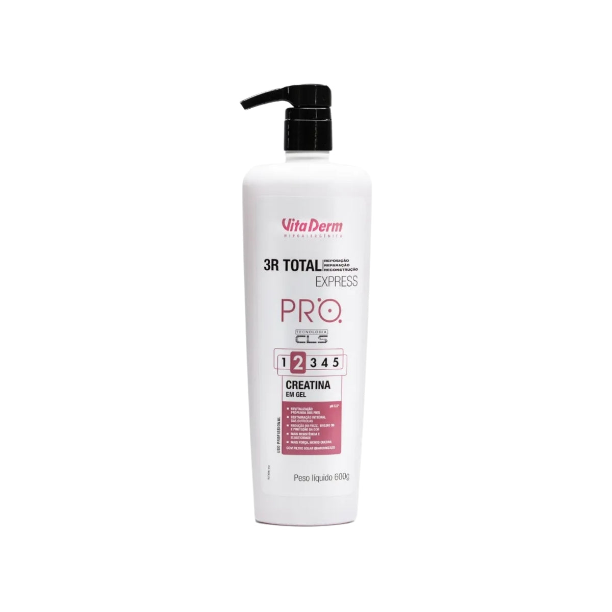 Vita Derm 3R Total Express Creatina em Gel 600 g