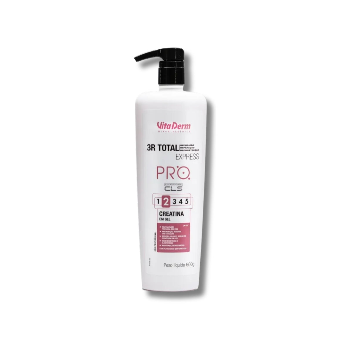 Vita Derm 3R Total Express Creatina em Gel 600 g