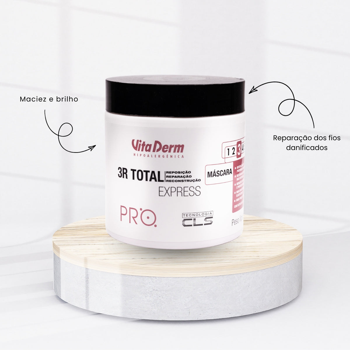 Máscara Vita Derm 3R Total Express 500 g