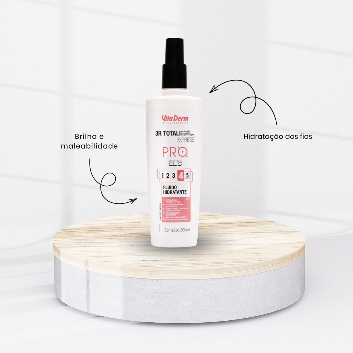Vita Derm 3R Total Express Fluido Hidratante 200 g