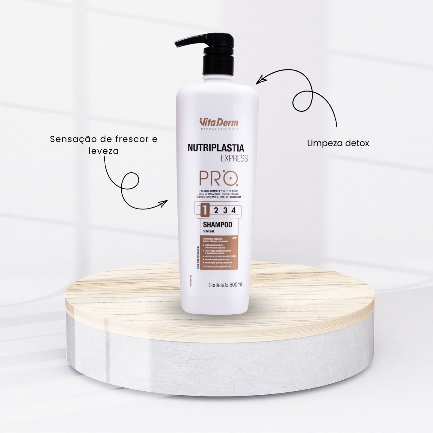 Shampoo Vita Derm Nutriplastia Express 600 ml