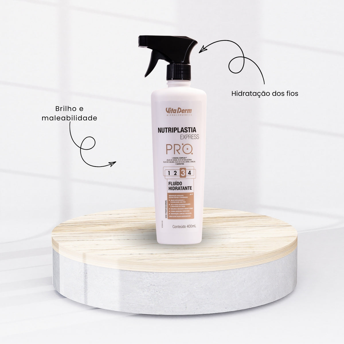 Vita Derm Nutriplastia Express Fluído Hidratante 400 ml