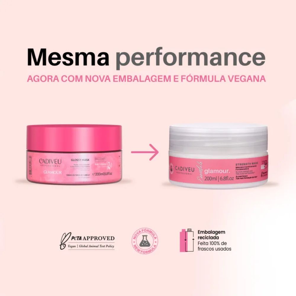 Máscara Cadiveu Glamour 200 ml