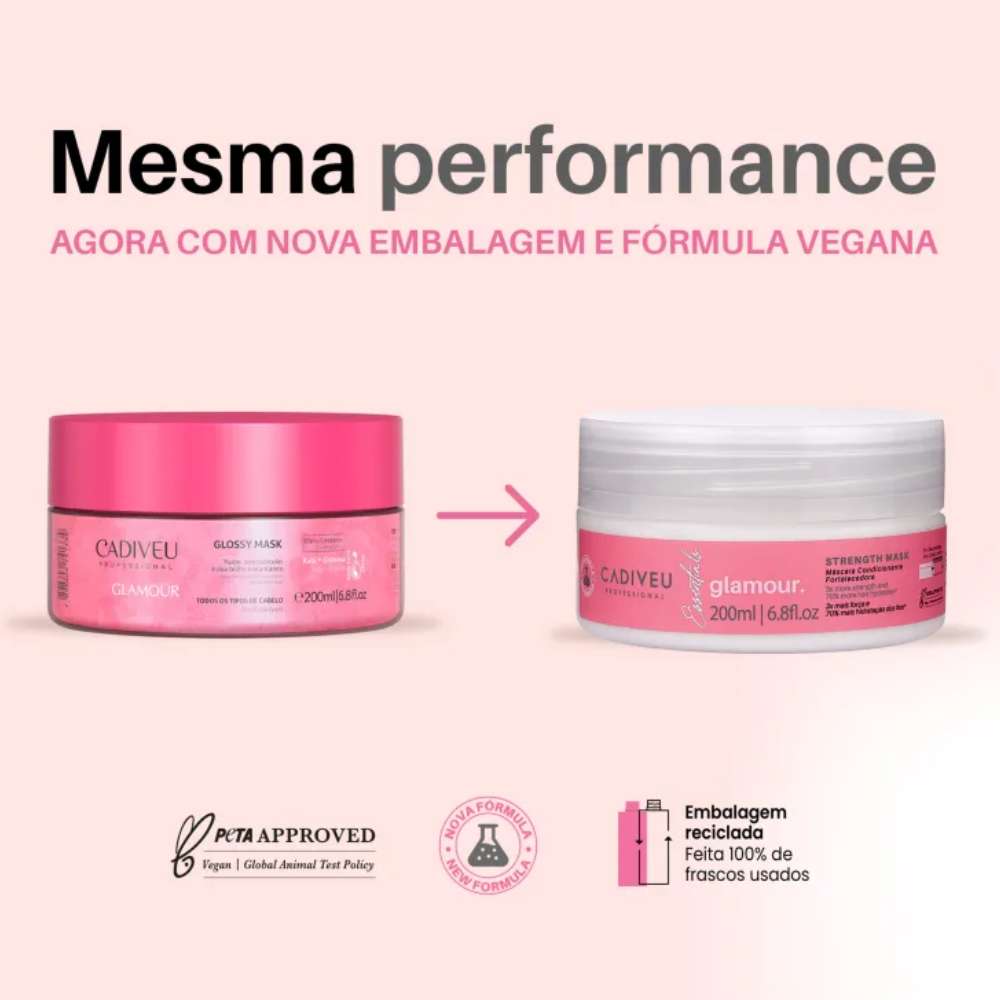 Máscara Cadiveu Glamour 200 ml