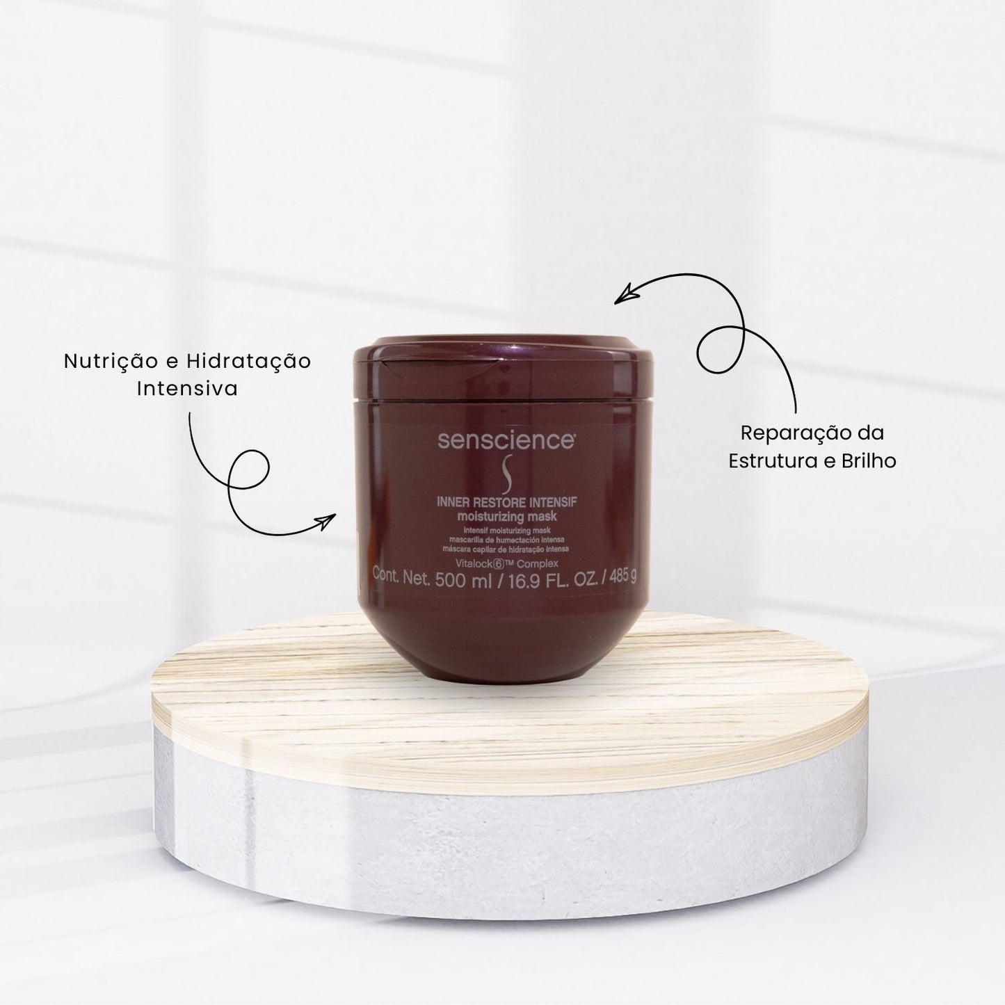 Máscara Senscience Inner Restore Intensif Moisturizing Máscara de Hidratação e Nutrição 500 ml