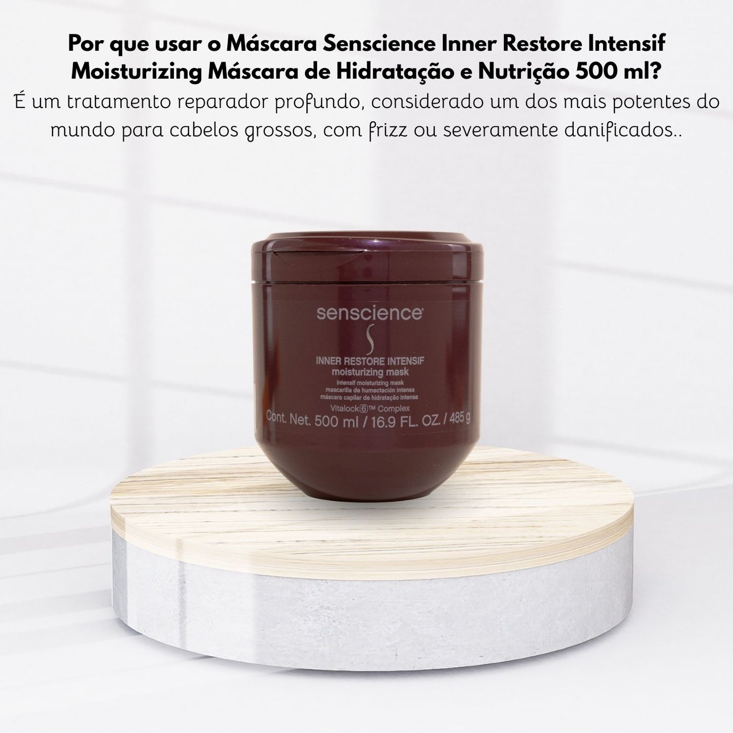 Máscara Senscience Inner Restore Intensif Moisturizing Máscara de Hidratação e Nutrição 500 ml
