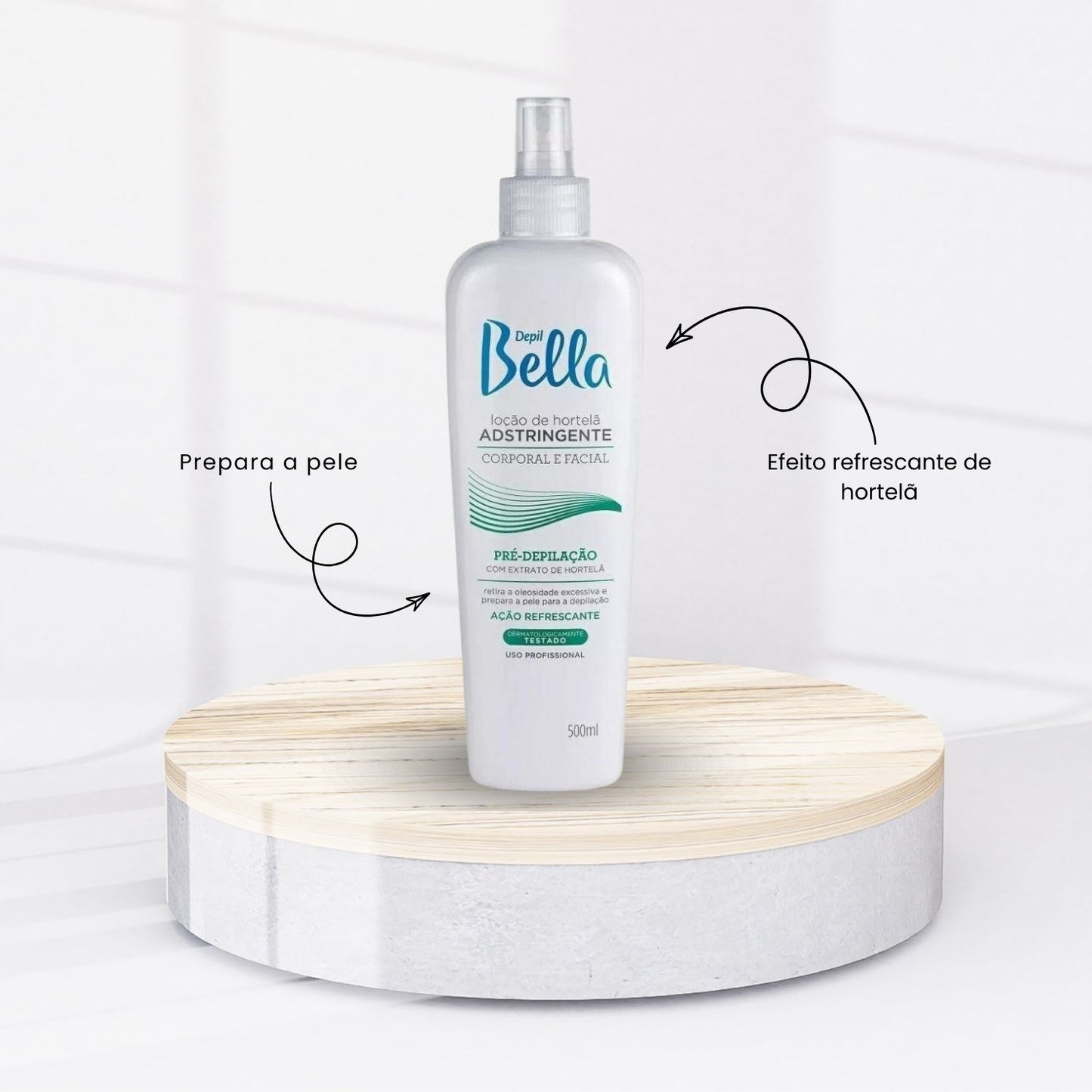 Depil Bella Loção Pré-Depilação Hortelã 500 ml