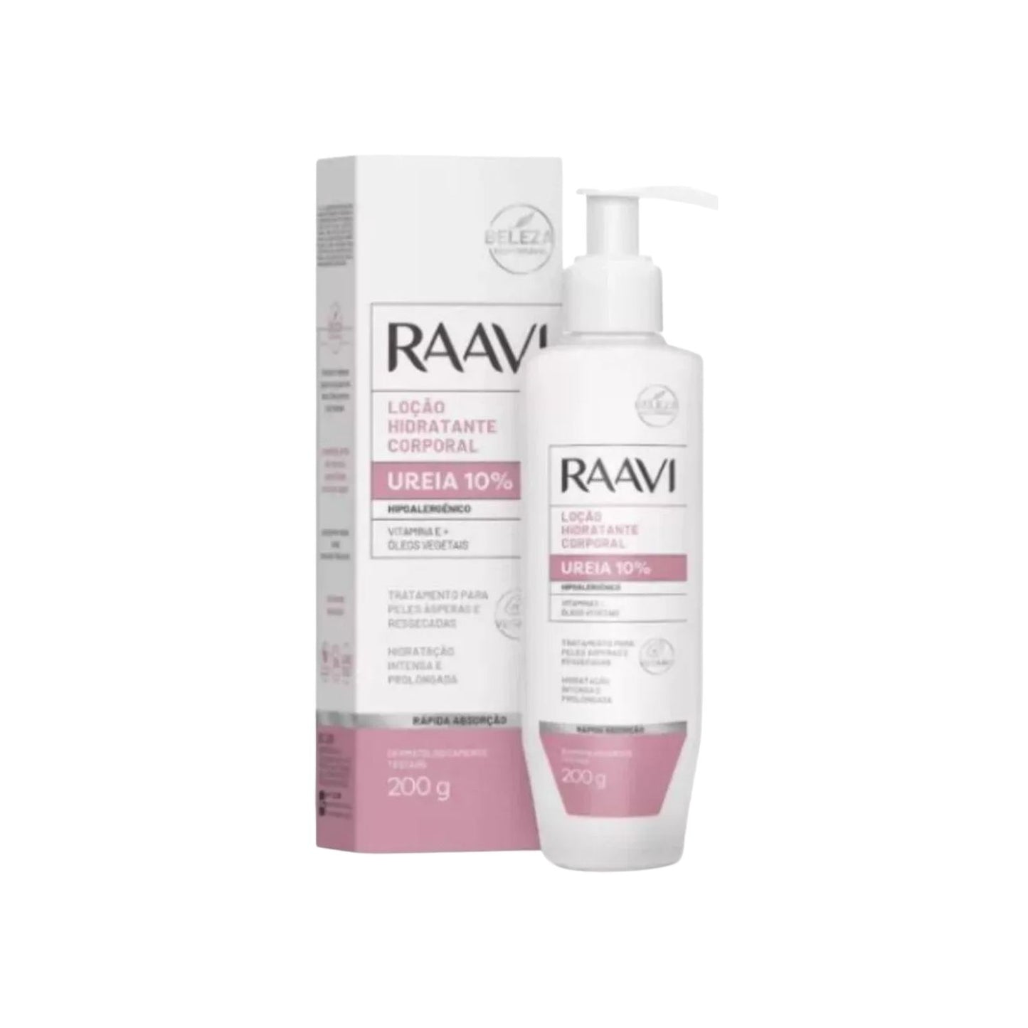 Raavi Loção Hidratante Ureia 10% Hipoalergênico 200 g