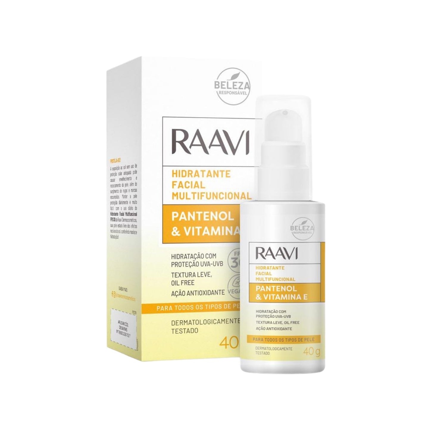 Raavi Hidratante Facial FPS 30 40 g