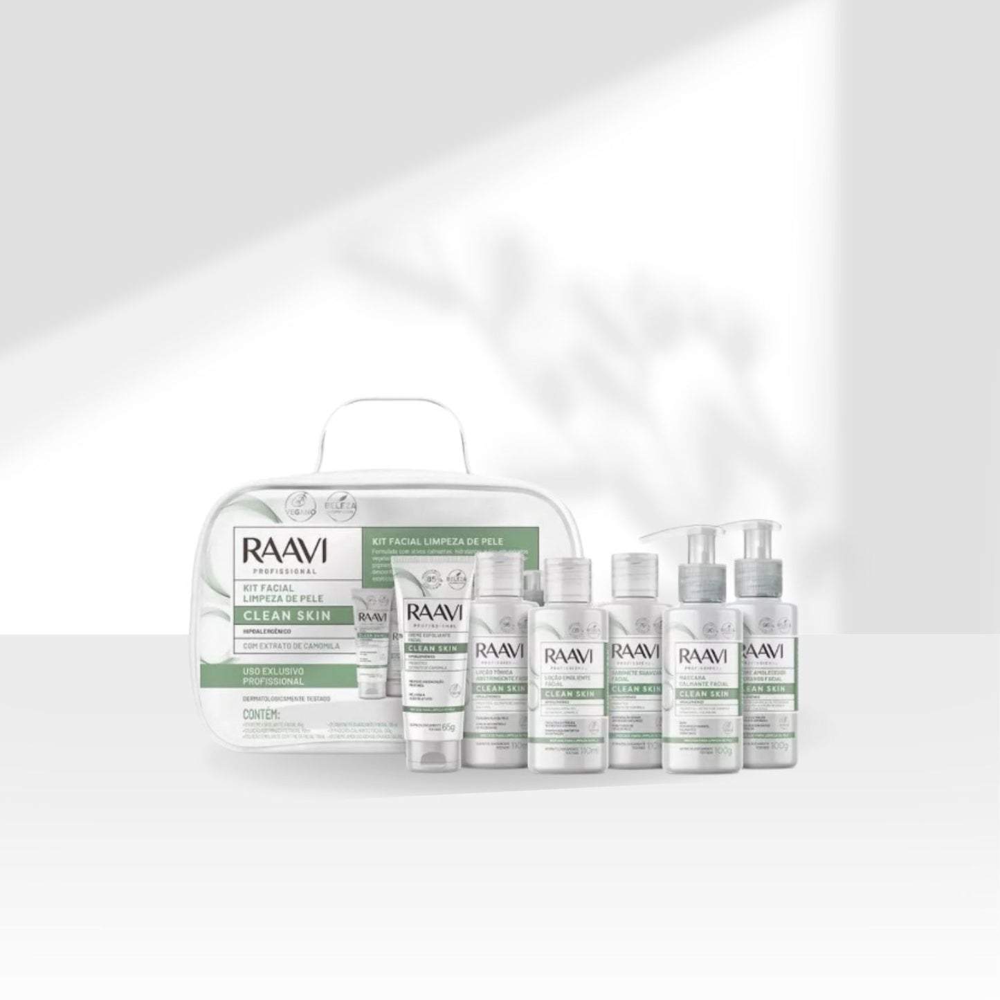 Raavi Kit Facial Limpeza de Pele Clean Skin Com Extrato de Camomila