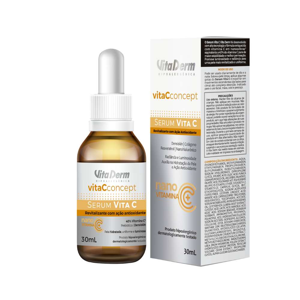 Vita Derm Vita C Concept Sérum Redutor de Linhas com Ácido Hialurônico 30 ml
