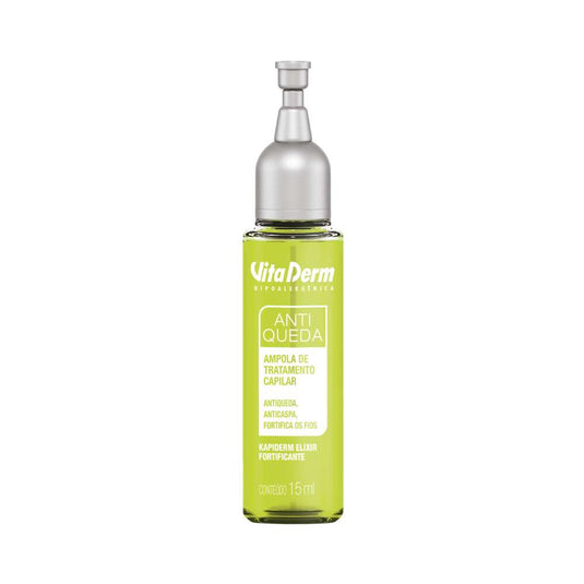 Ampola Vita Derm Kapiderm Elixir Fortificante Tratamento Capilar 15 ml