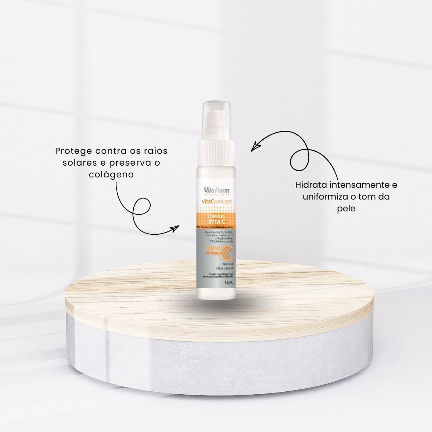 Vita Derm Vita C Concept Complex Sérum Redutor de Linhas com Ácido Hialurônico 50 ml