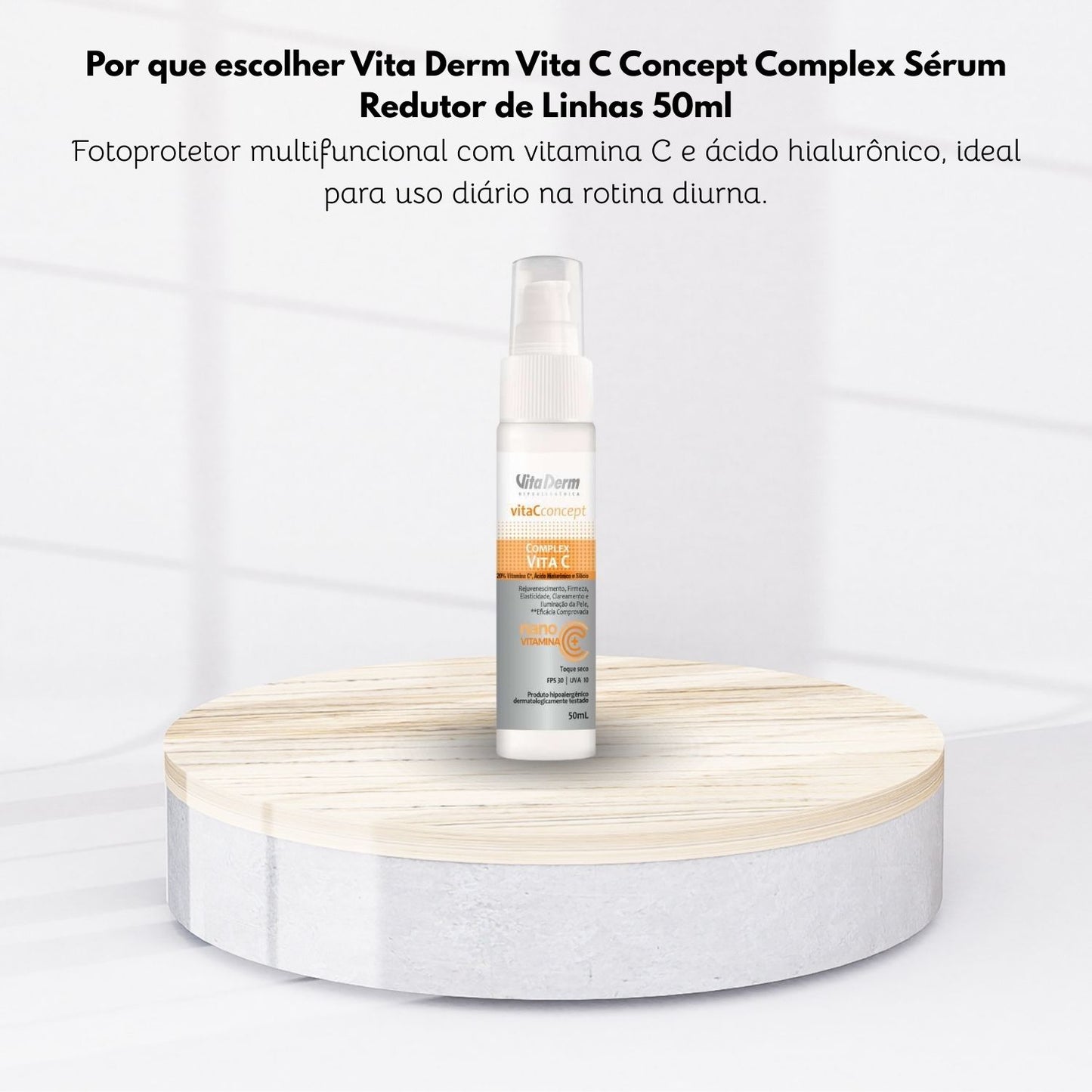 Vita Derm Vita C Concept Complex Sérum Redutor de Linhas com Ácido Hialurônico 50 ml
