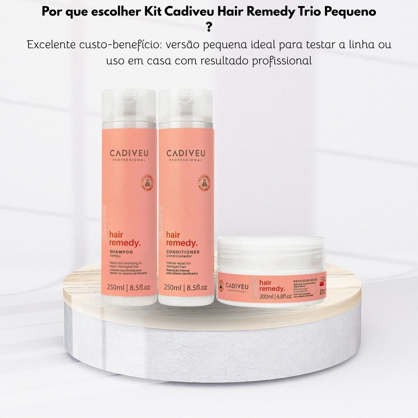 Kit Cadiveu Hair Remedy Trio Pequeno